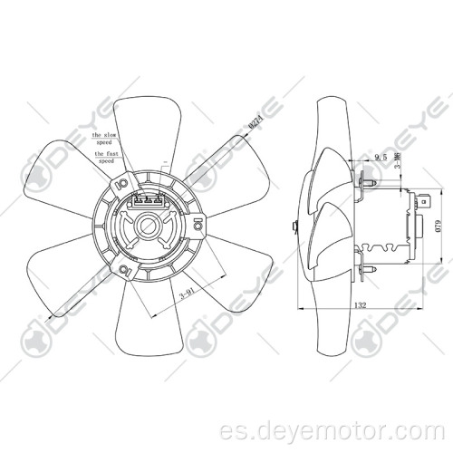 Ventilador de refrigeración por aire para 5000/100/80 / VW JETTA